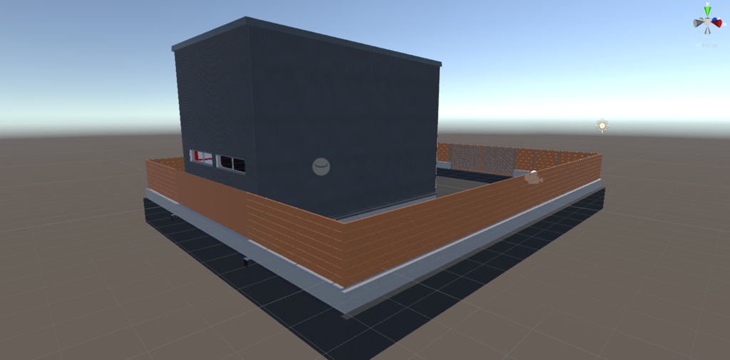 (3Dモデル)VRChat想定 ガレージハウス