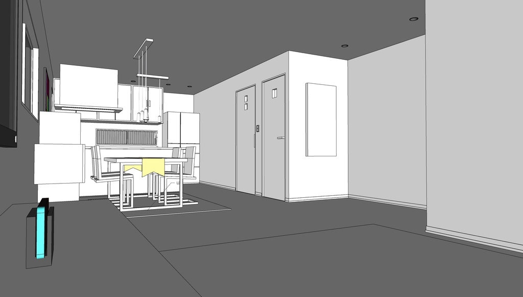 (3Dモデル)VRChat想定よくありそうな家と住宅街