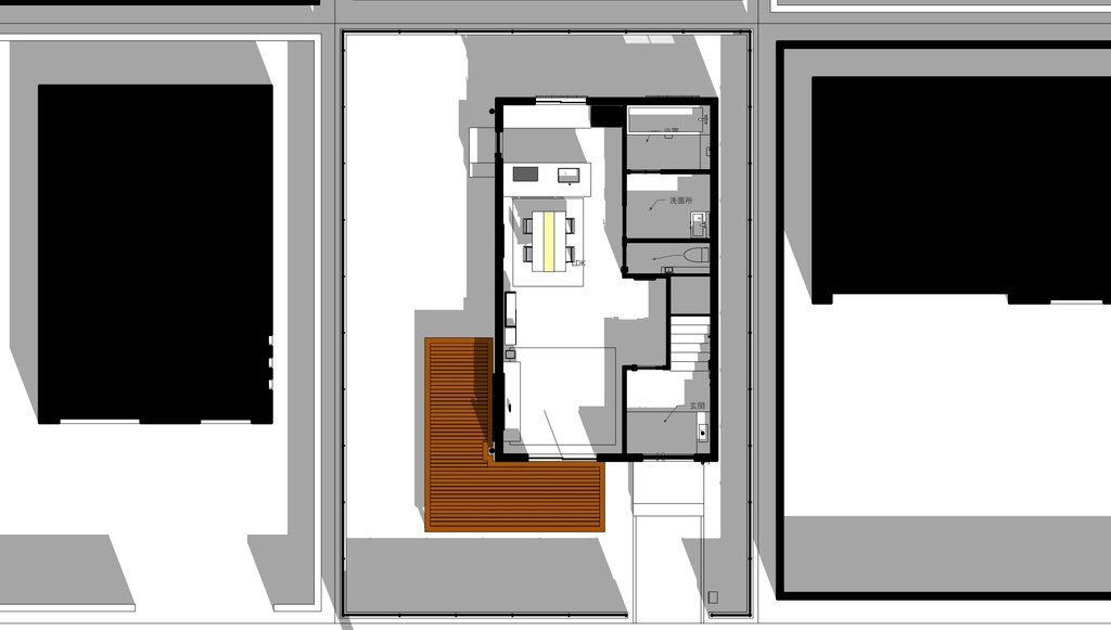 (3Dモデル)VRChat想定よくありそうな家と住宅街