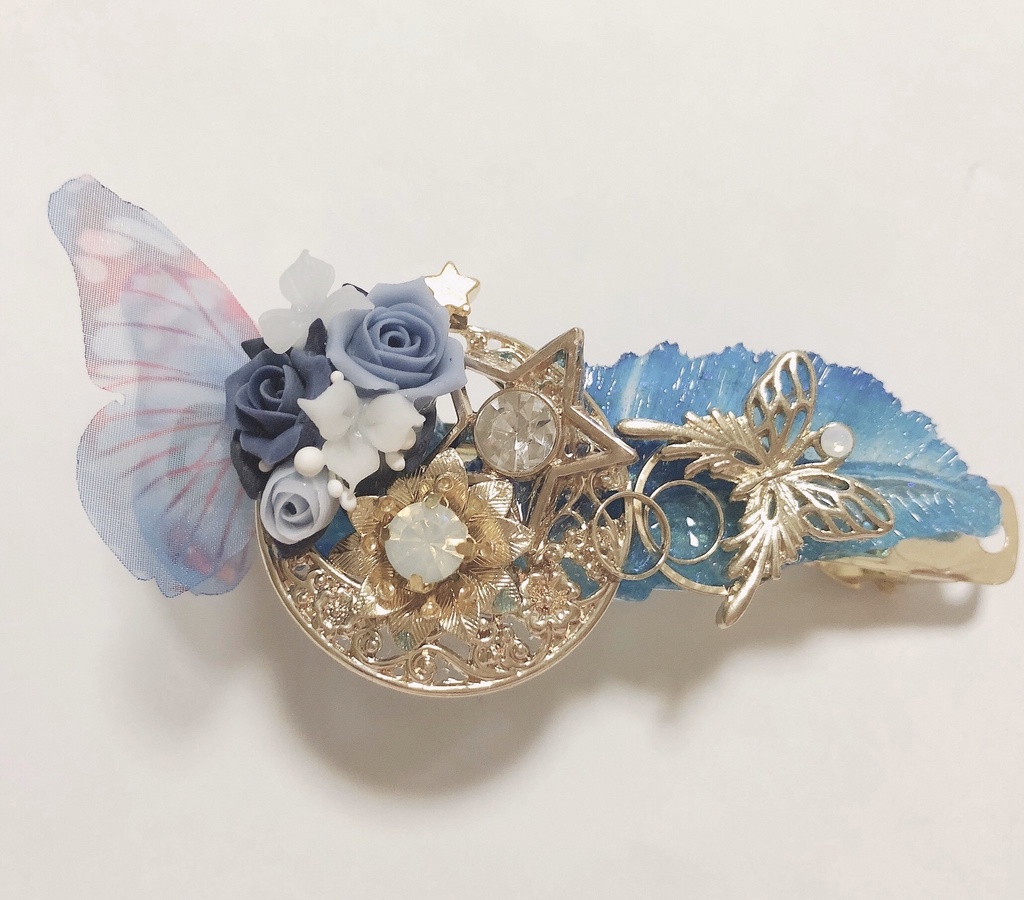 飛び立つ光　ヘアバレッタ  