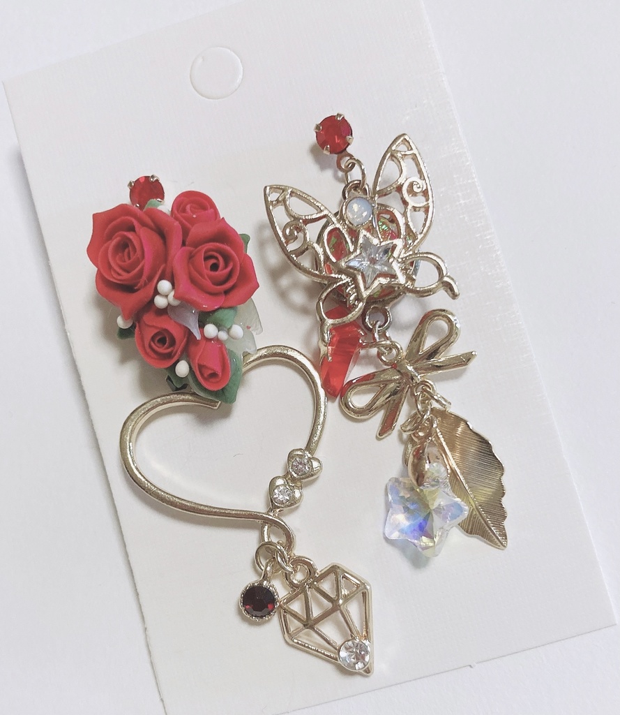 星空のワルツ　ハンドメイド　ピアス