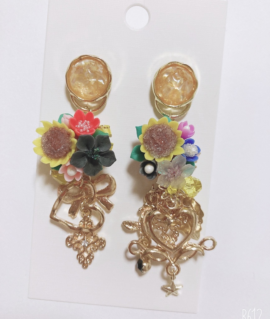 暖かさを知る ハンドメイド ピアス スワロフスキー Jyuuu そろそろ新作出品お休みします Booth