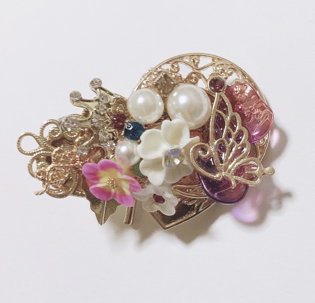 love paradox  ハンドメイド　スワロフスキー　ポニーフック