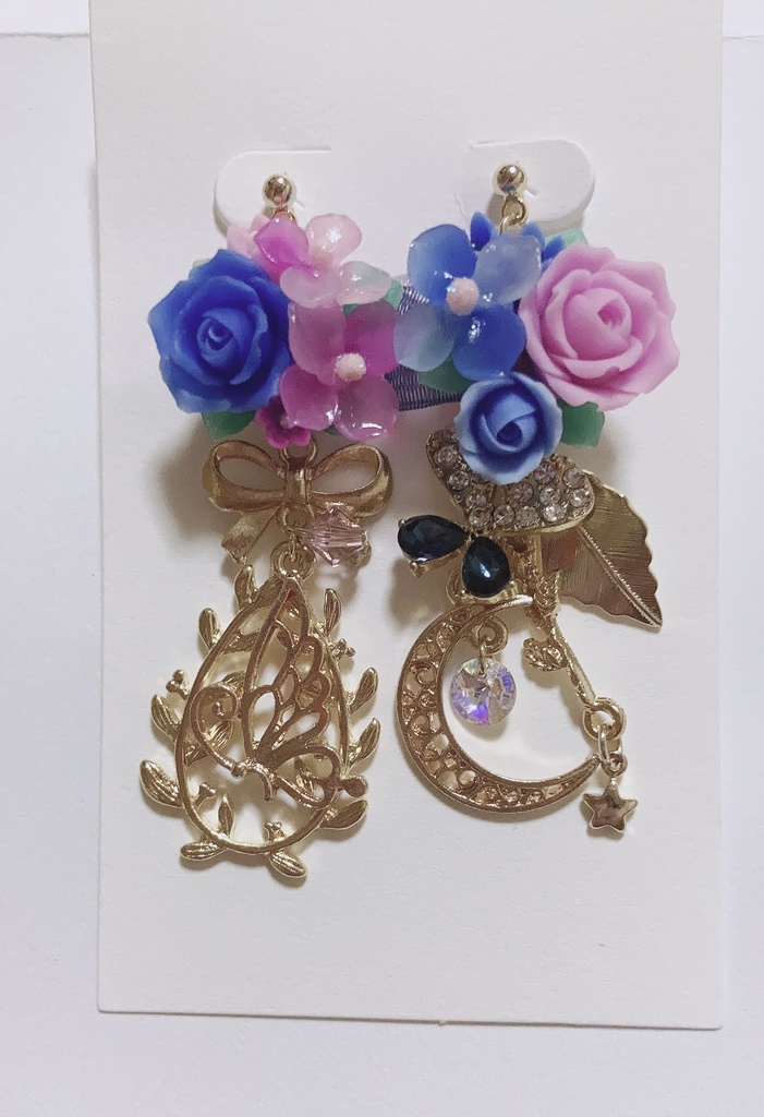 giocoso ハンドメイド  スワロフスキー  ピアス