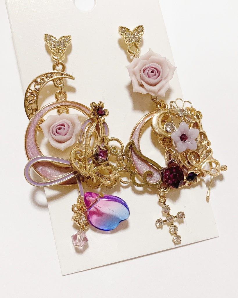 codependence ハンドメイド  スワロフスキー　ピアス