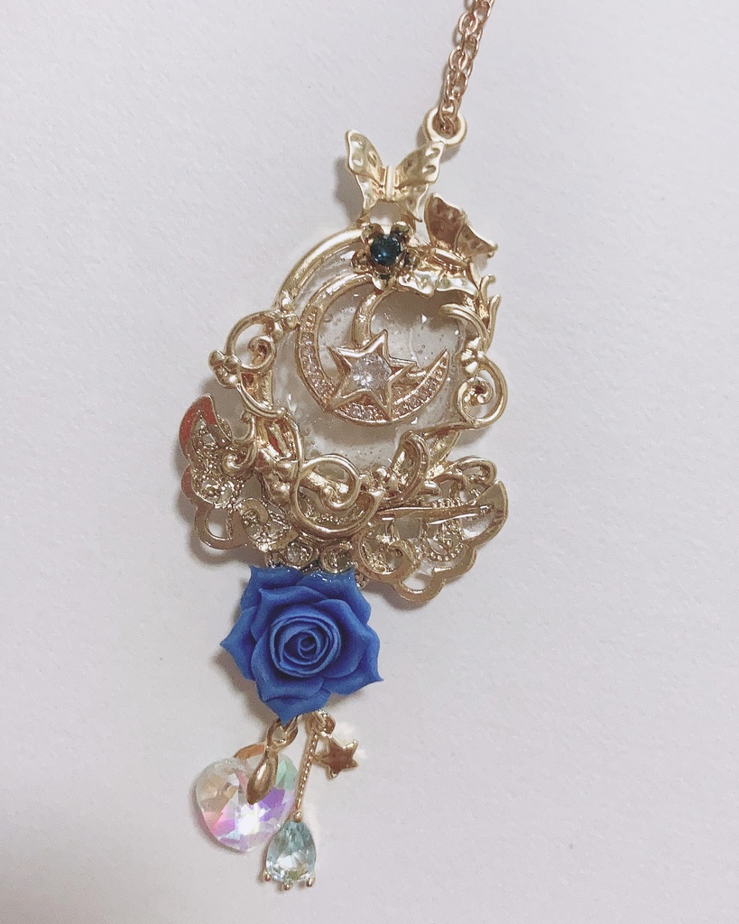giocoso ハンドメイド  スワロフスキー  ネックレス　バッグチャーム