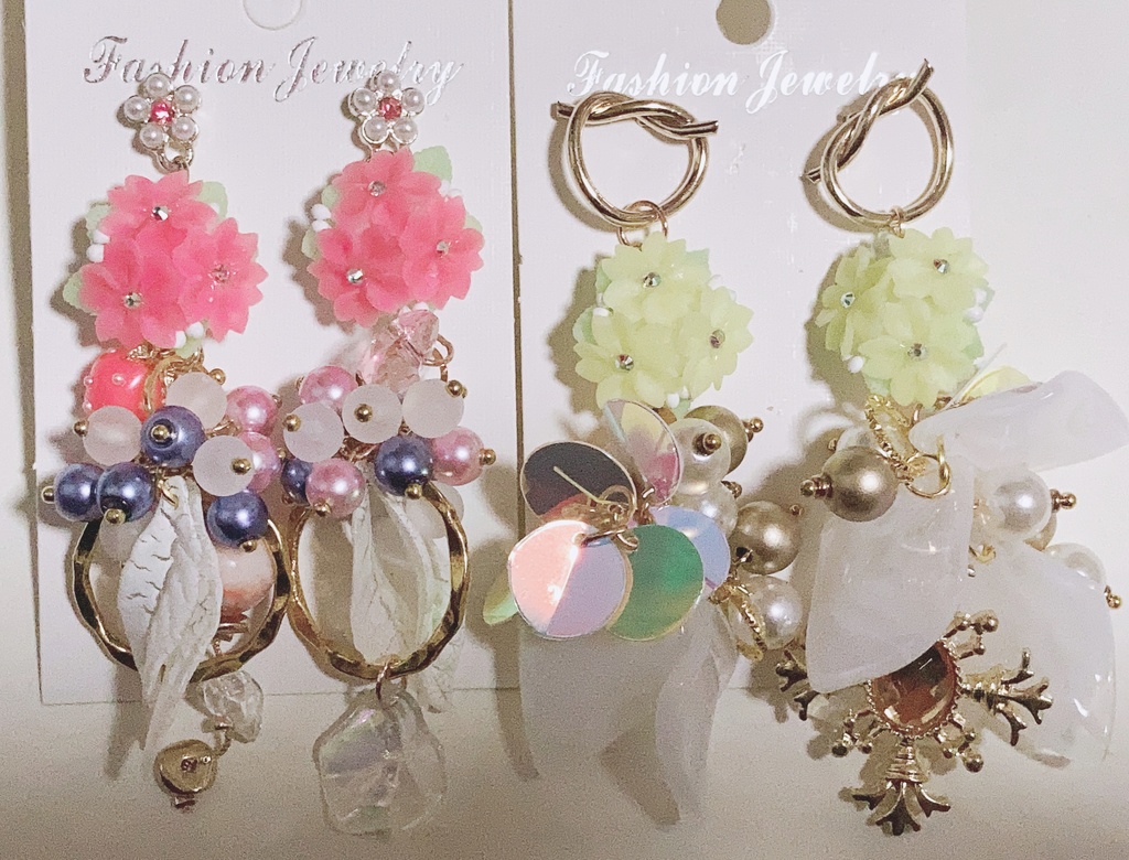 (1つの金額です)ララララブストーリー　ニゲラピアス　ジャラジャラピアス