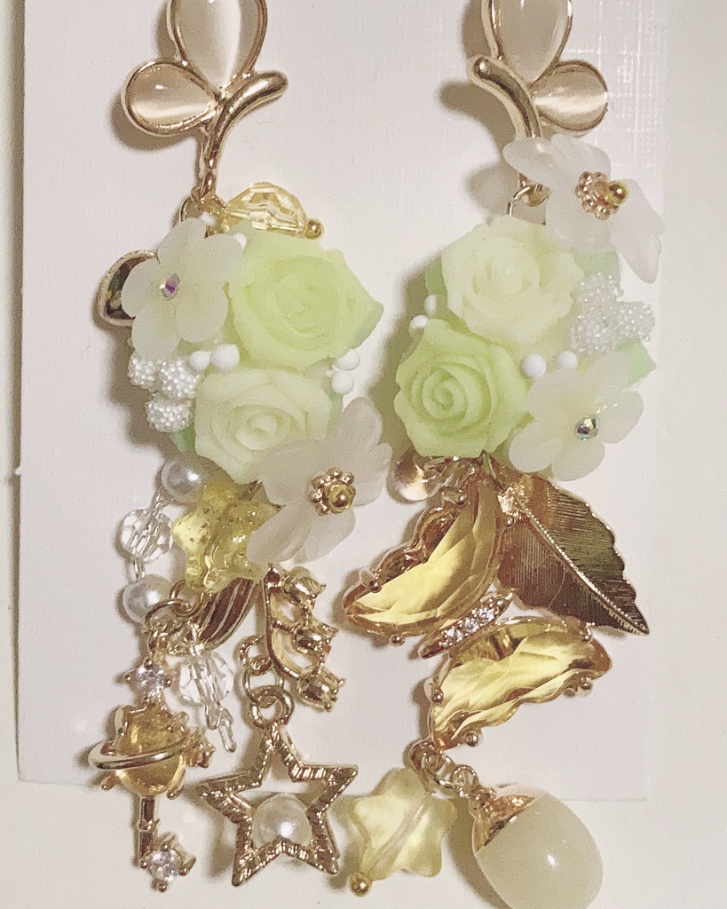 美しき刹那　大ぶりピアス　ジャラジャラピアス