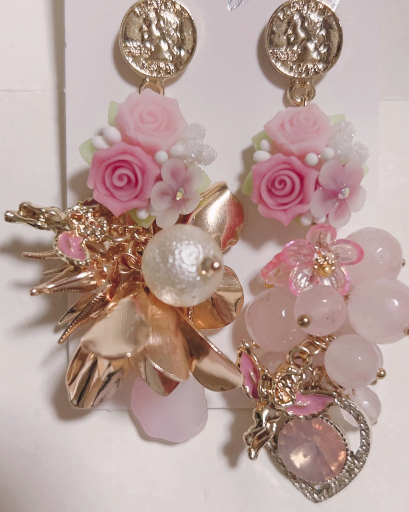 ピアス イヤリング 見直す Flower むーんちん専用♡やGorgeous