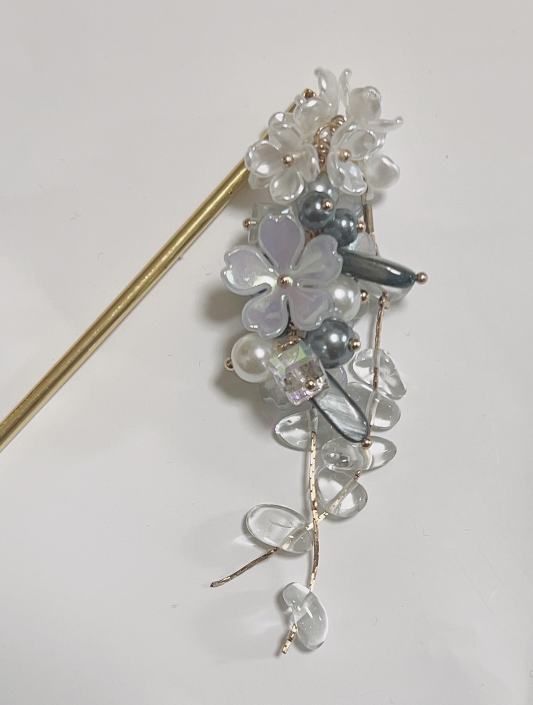 冬日和、君日和 ヘアアクセサリー ハンドメイド かんざし ゴージャス ヘアアクセ