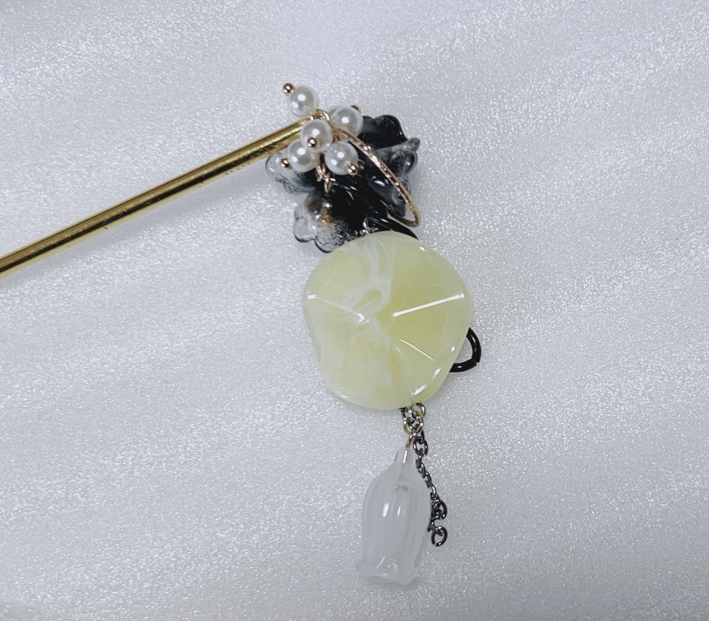 その声が連れていく　ハンドメイド　かんざし　ヘアアクセサリー