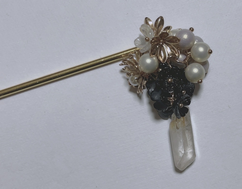 同じ熱を分け合って　ヘアアクセサリー　ヘアアクセ　かんざし　簪　ハンドメイド