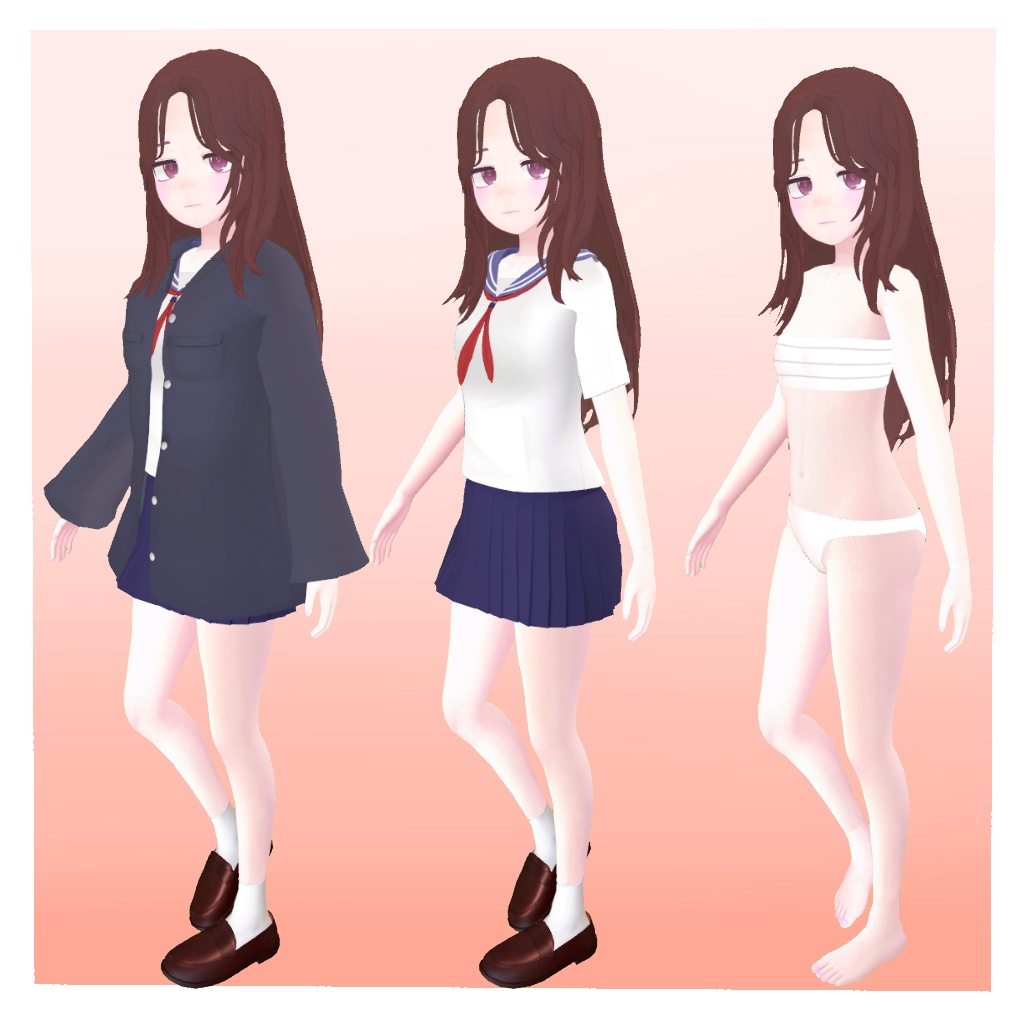 オリジナル3Dモデル「幸」