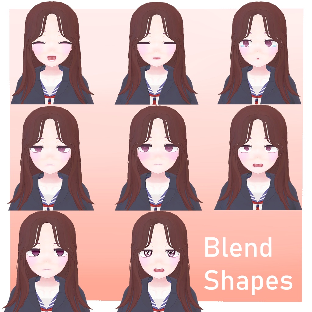 オリジナル3Dモデル「幸」