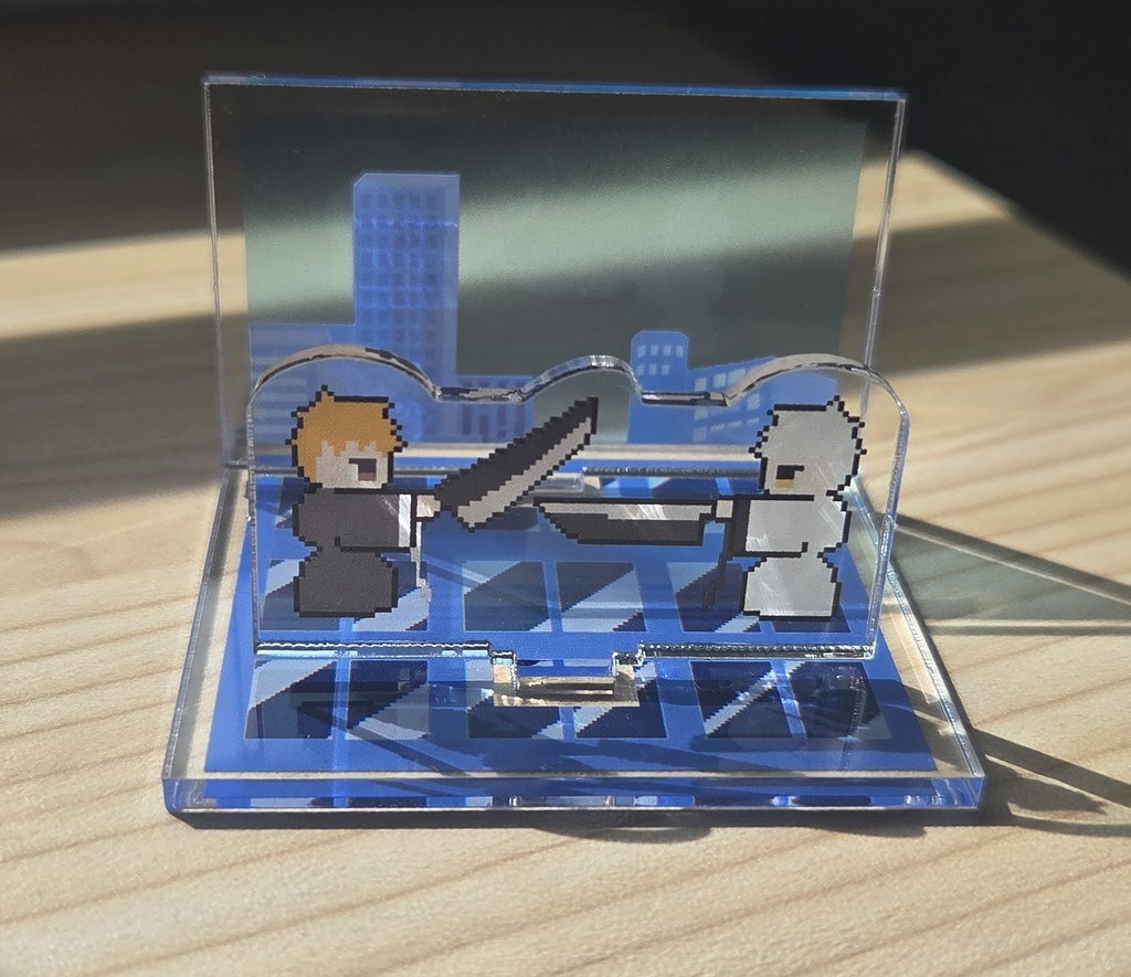 白黒ミニジオラマ