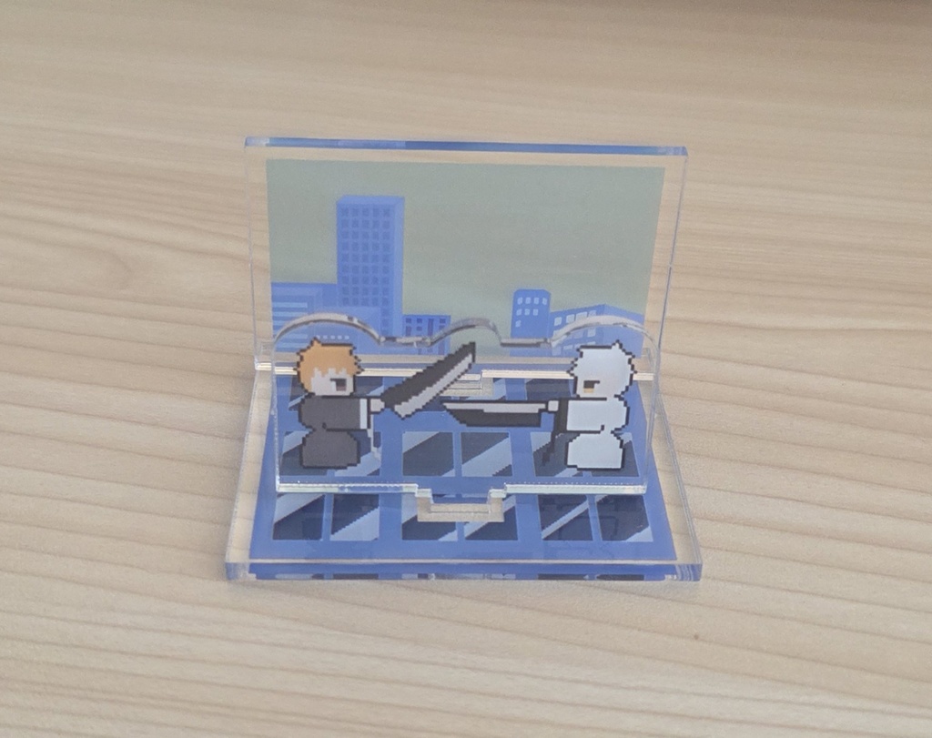 白黒ミニジオラマ