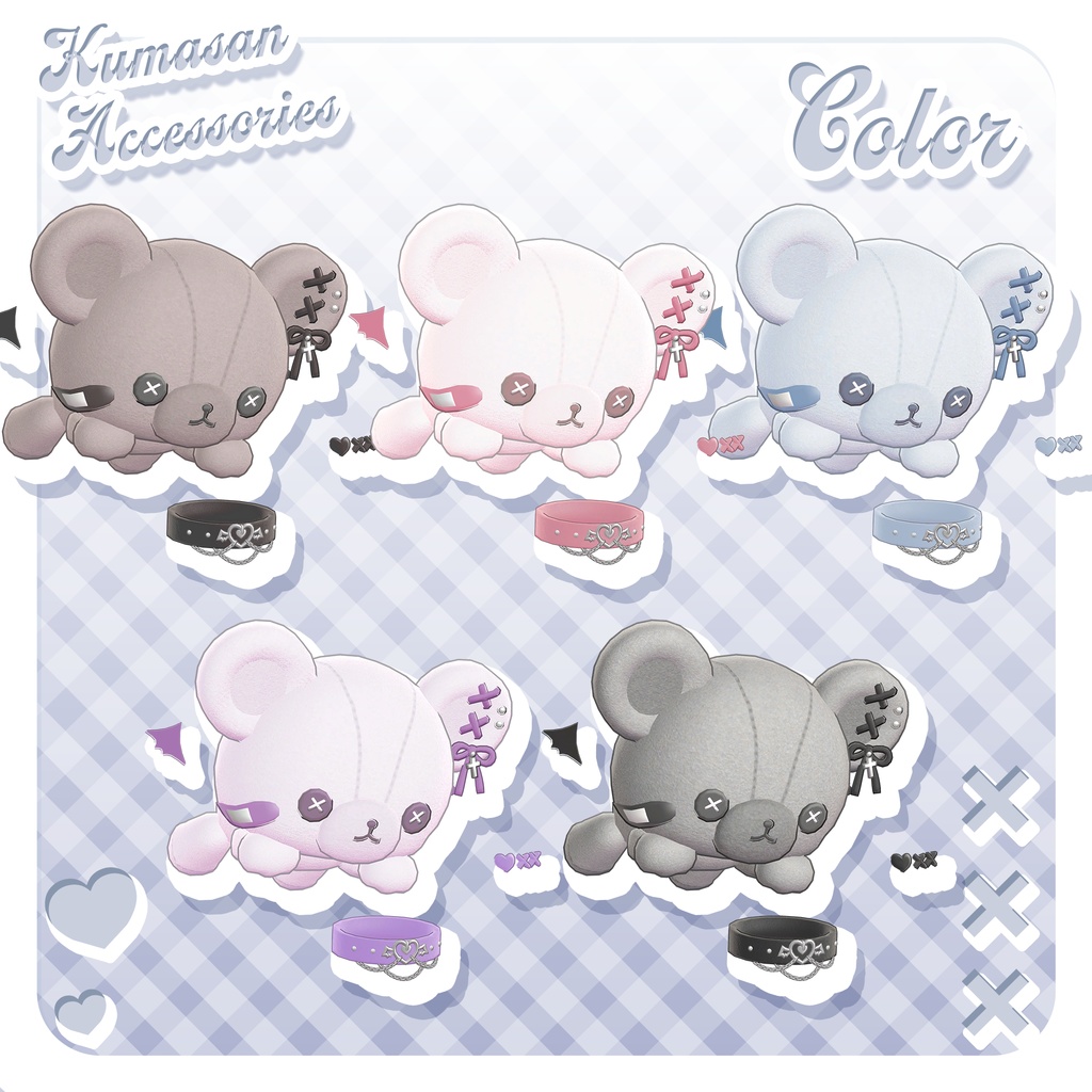 🤍期間限定販売🤍3Dmodel_Kumasan Accessories