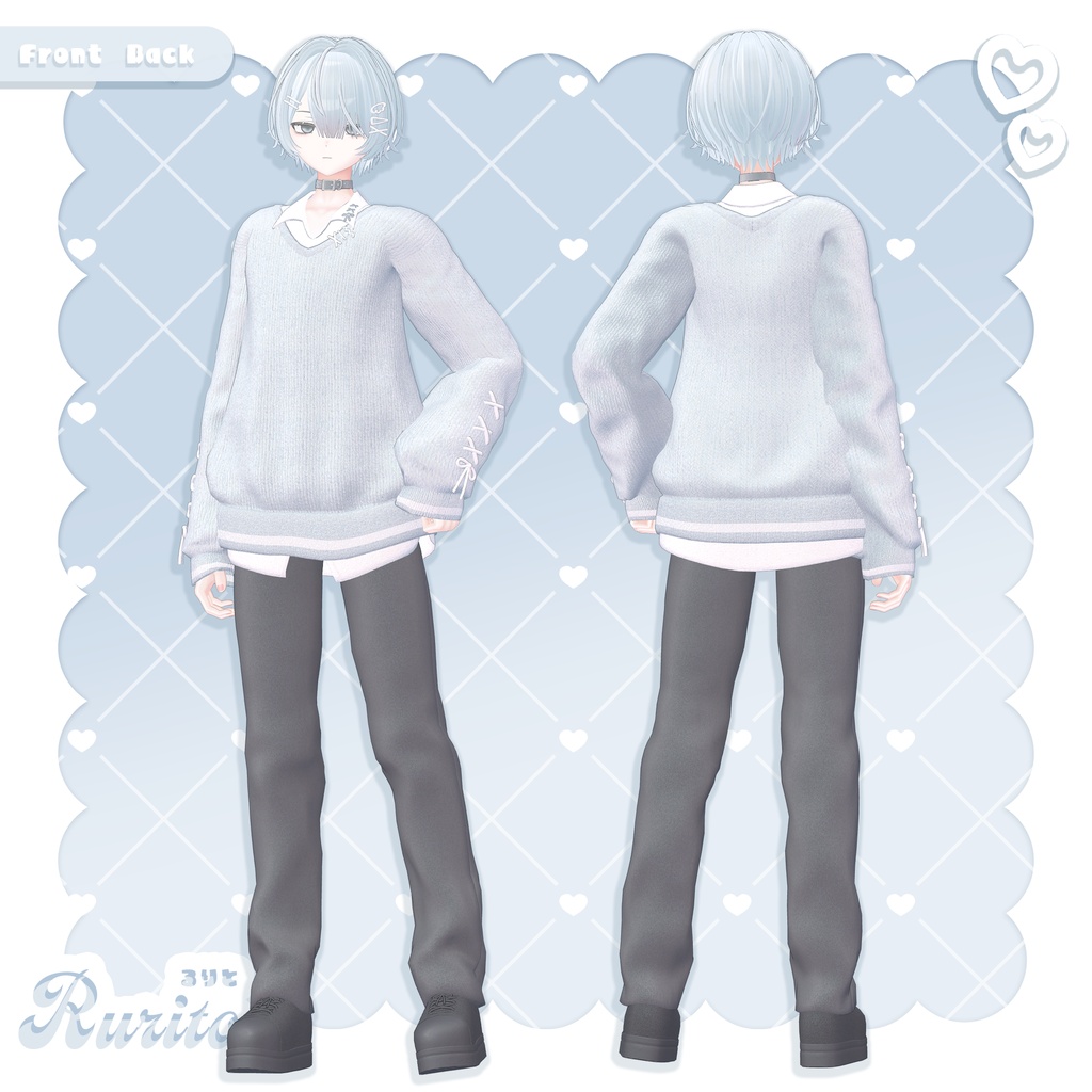 💙販売記念価格💙オリジナル3Dモデル「るりと Rurito」