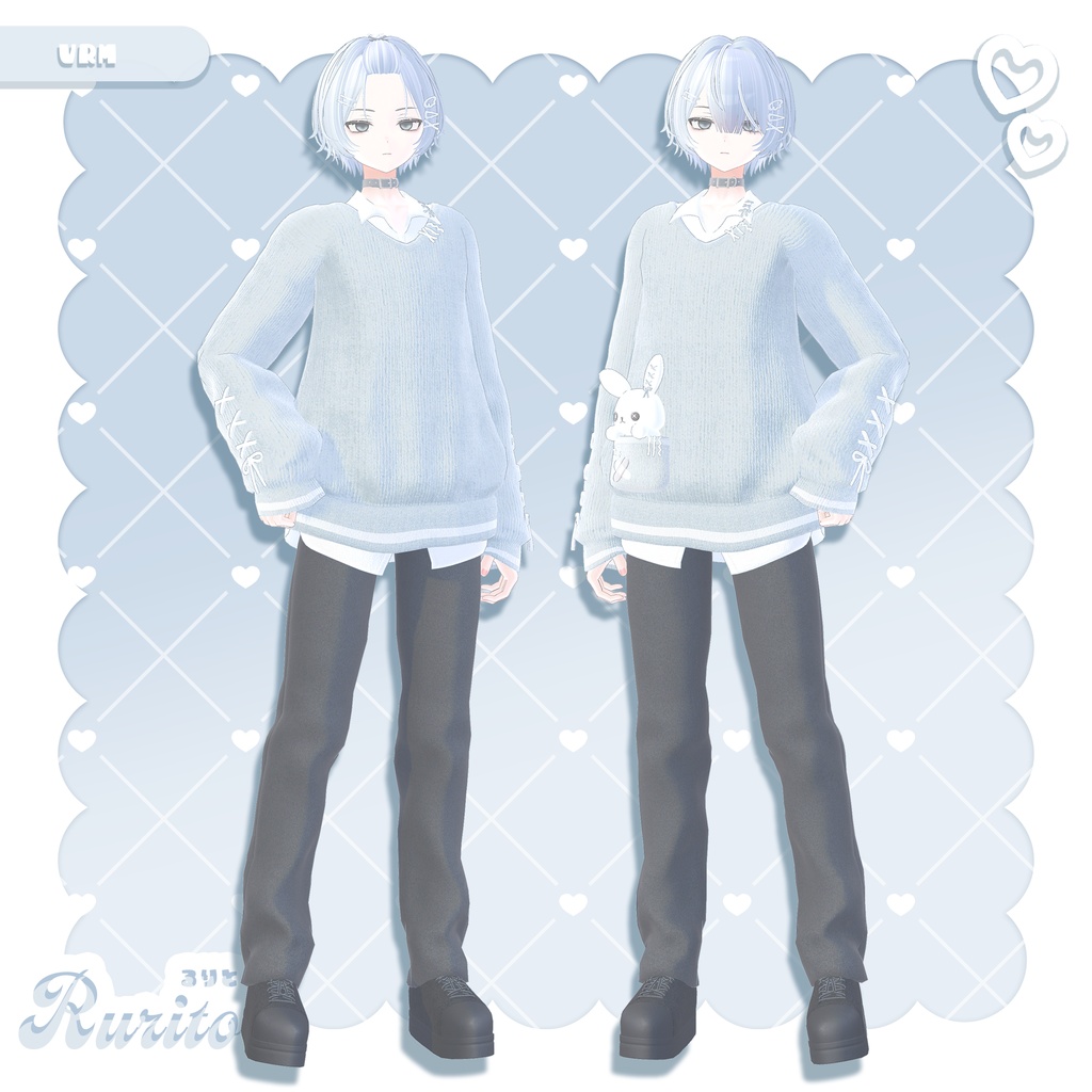 💙販売記念価格💙オリジナル3Dモデル「るりと Rurito」