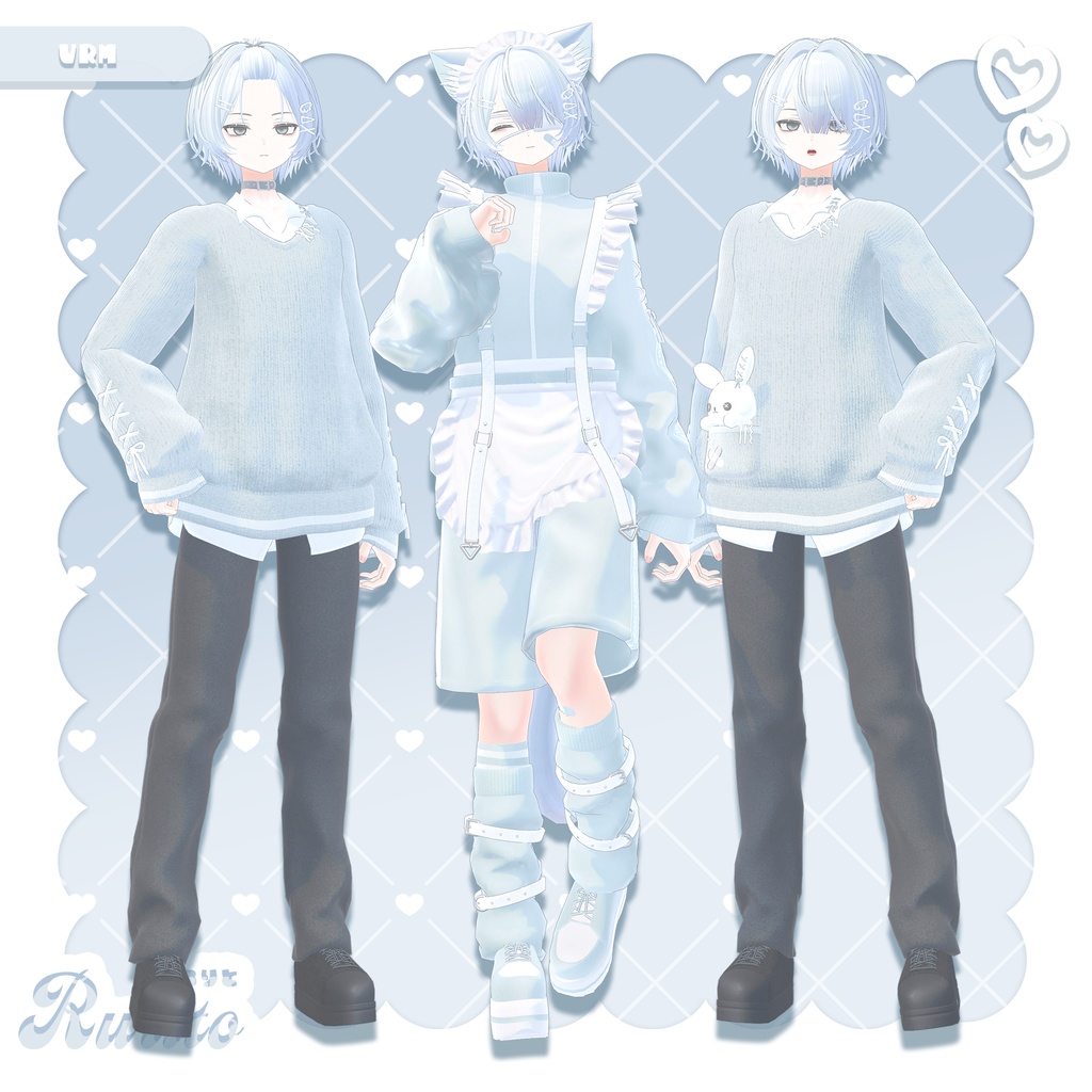 オリジナル3Dモデル「るりと Rurito」