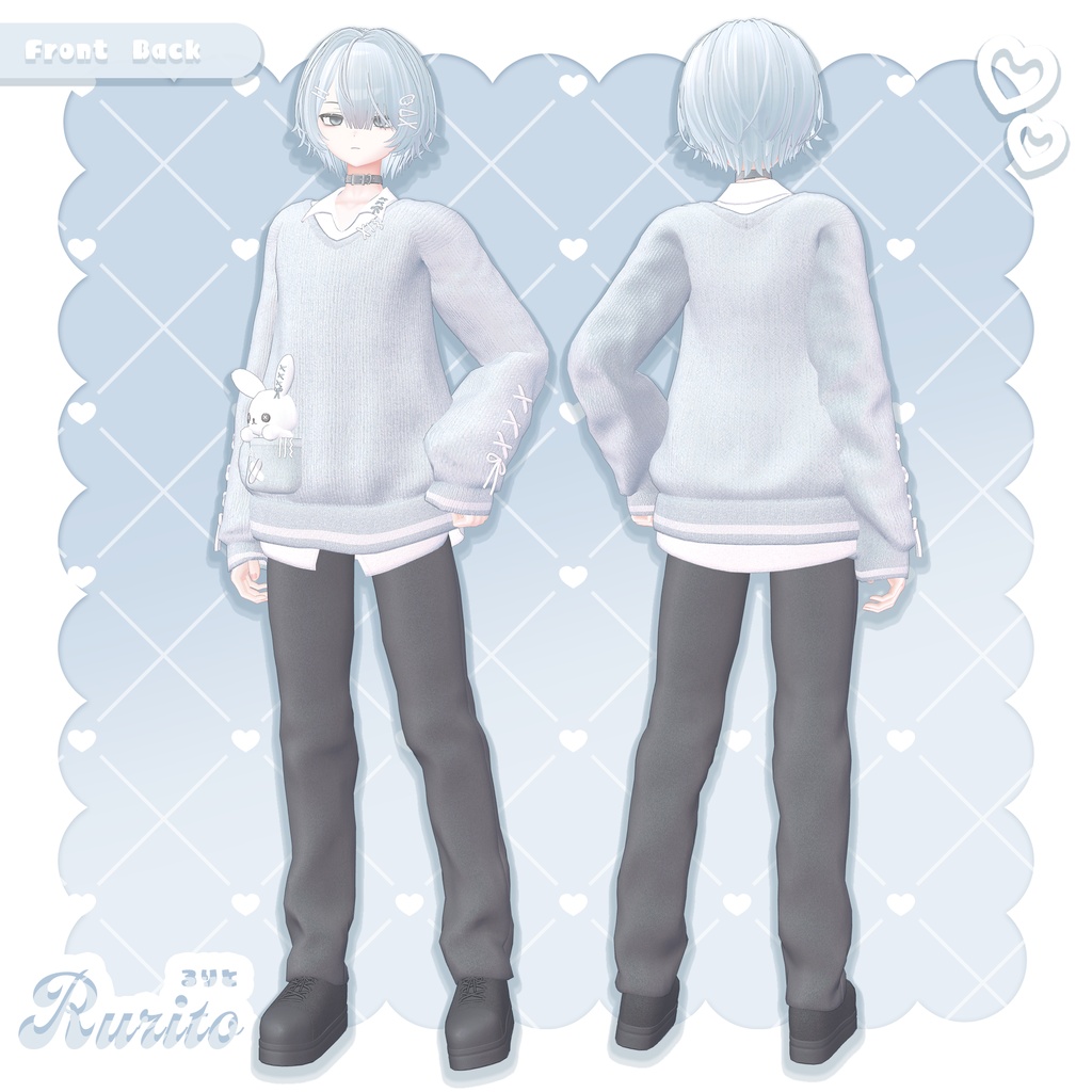 オリジナル3Dモデル「るりと Rurito」