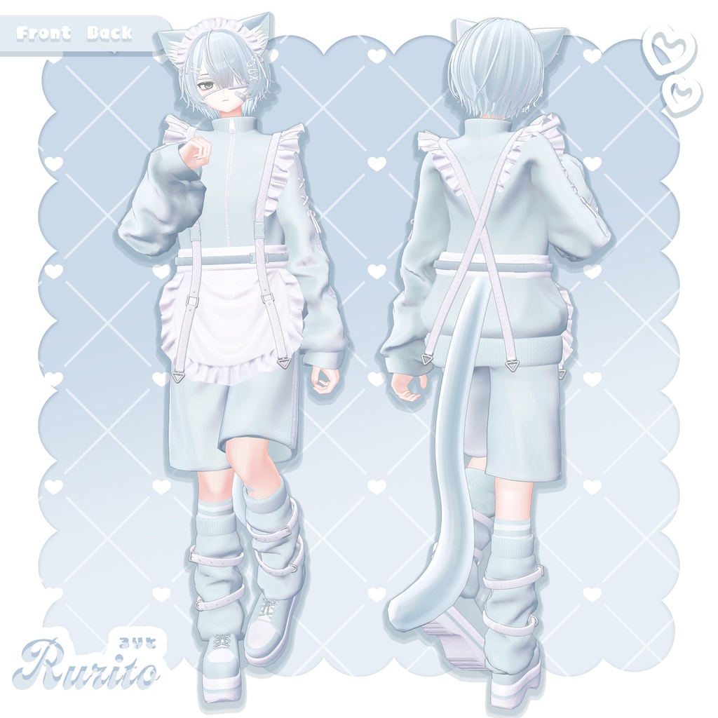 オリジナル3Dモデル「るりと Rurito」