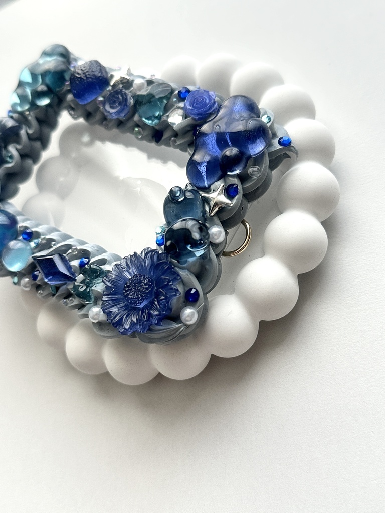 ✨️新Ver.✨️♡限定1点♡ホイップデコ硬質トレカケース【ナイトブルーパフェ】