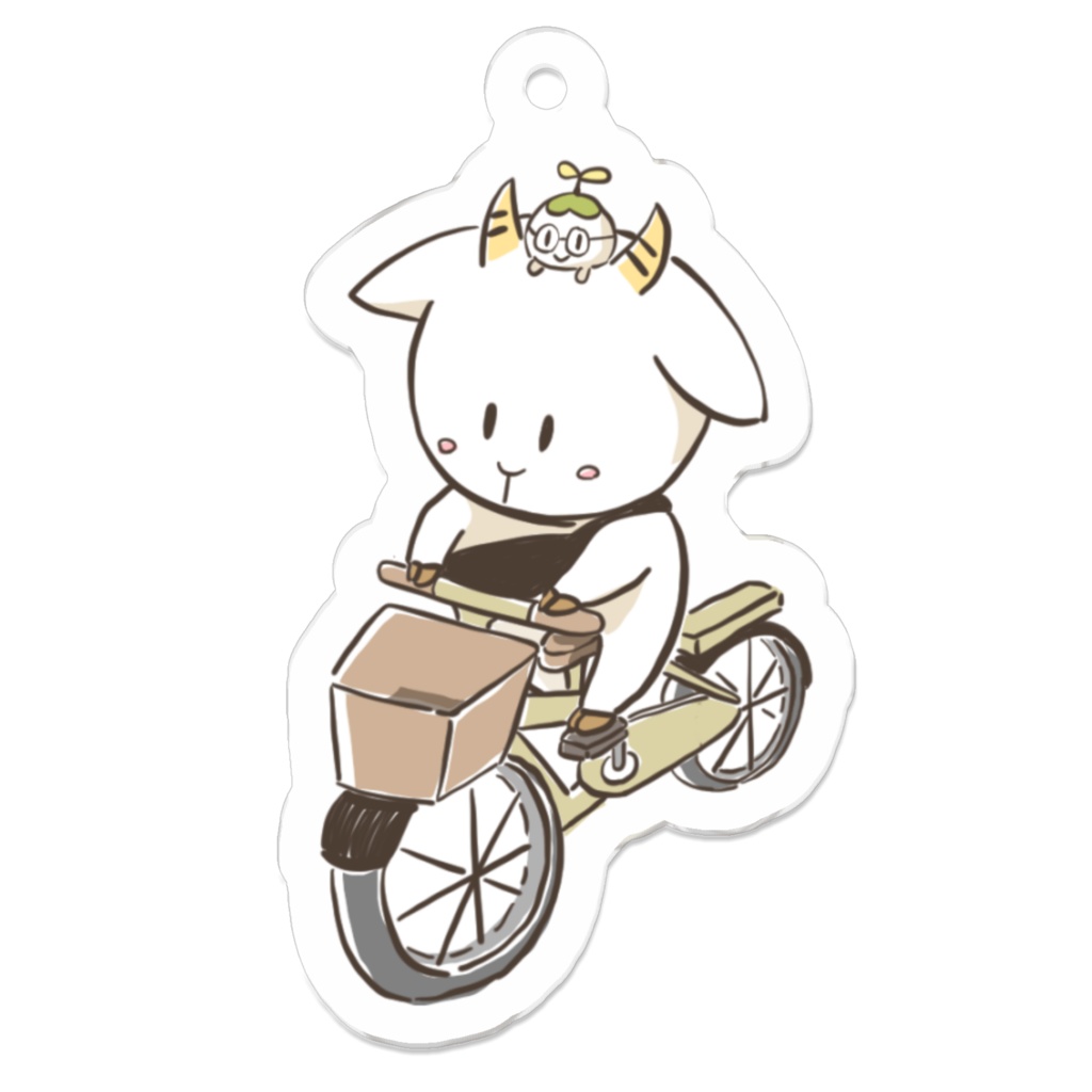 おでかけ(自転車)アクリルキーホルダー