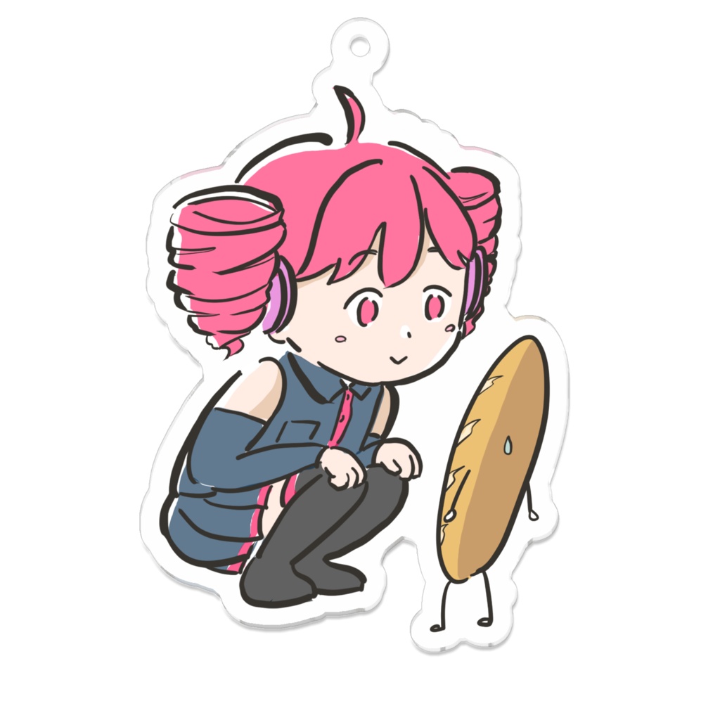 見つめテトさん アクリルキーホルダー
