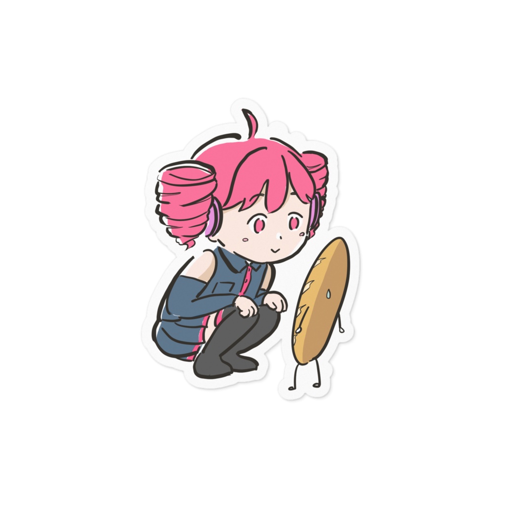 見つめテトさん ステッカー