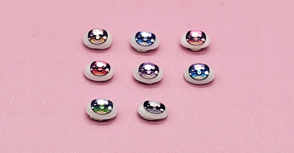 月飛び時間 10mmオーバルレジンアイ