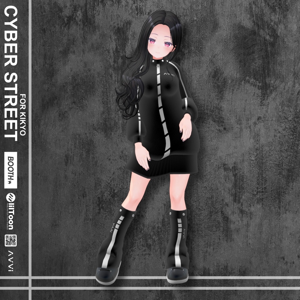 【桔梗用】 サイバーストリート ブラック Cyber Street Black - For Kikyo