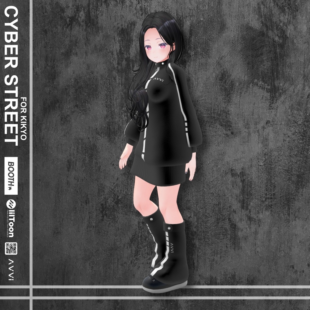【桔梗用】 サイバーストリート ブラック Cyber Street Black - For Kikyo