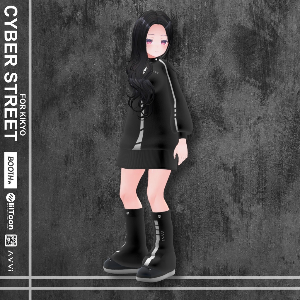 【桔梗用】 サイバーストリート ブラック Cyber Street Black - For Kikyo