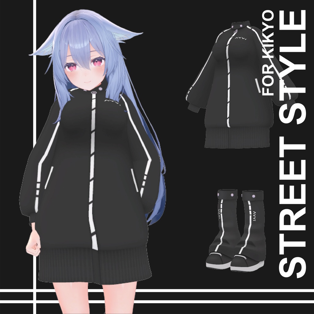 【桔梗用】 ストリートスタイル ブラック Street Style Black - For Kikyo