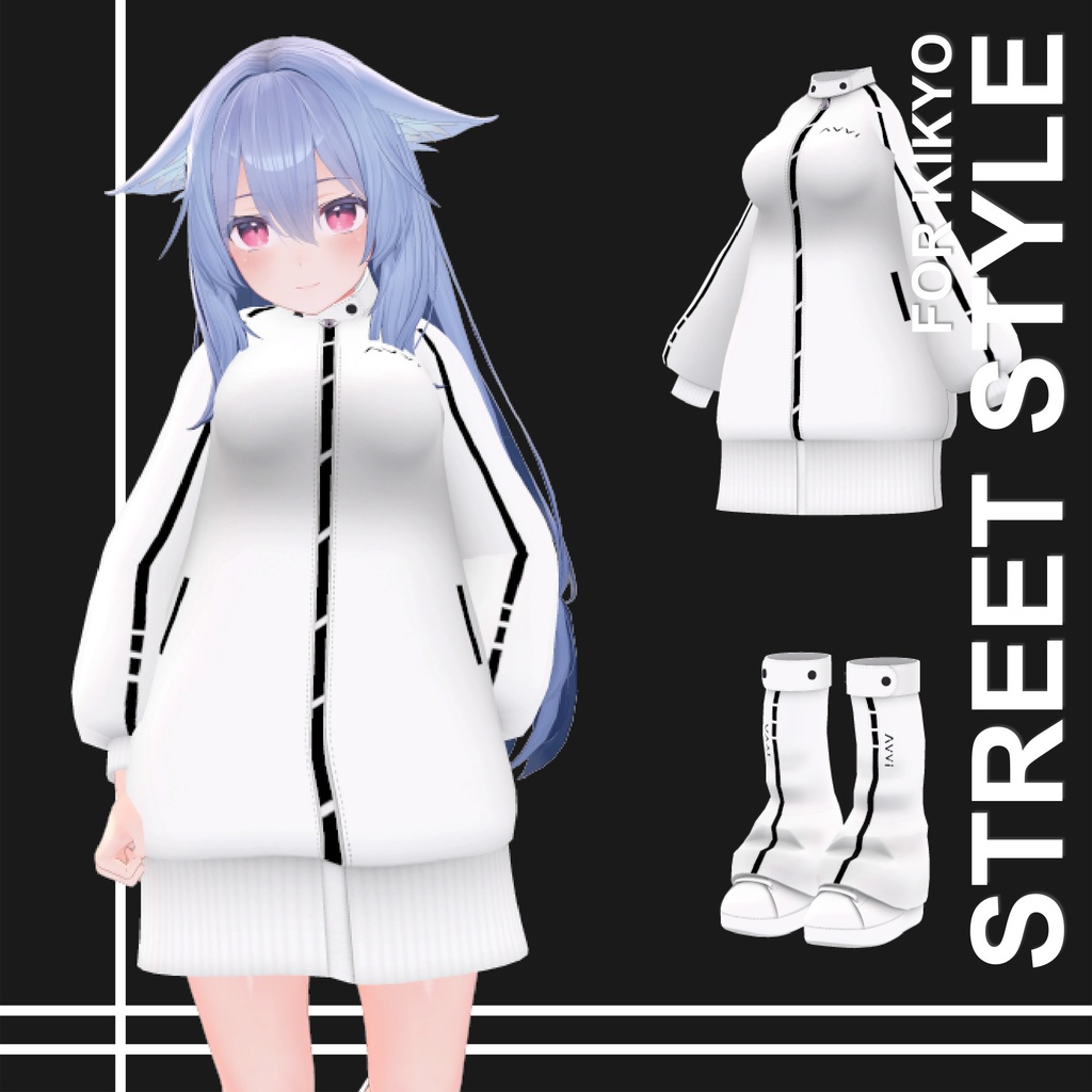 【桔梗用】 ストリートスタイル ホワイト Street Style White - For Kikyo