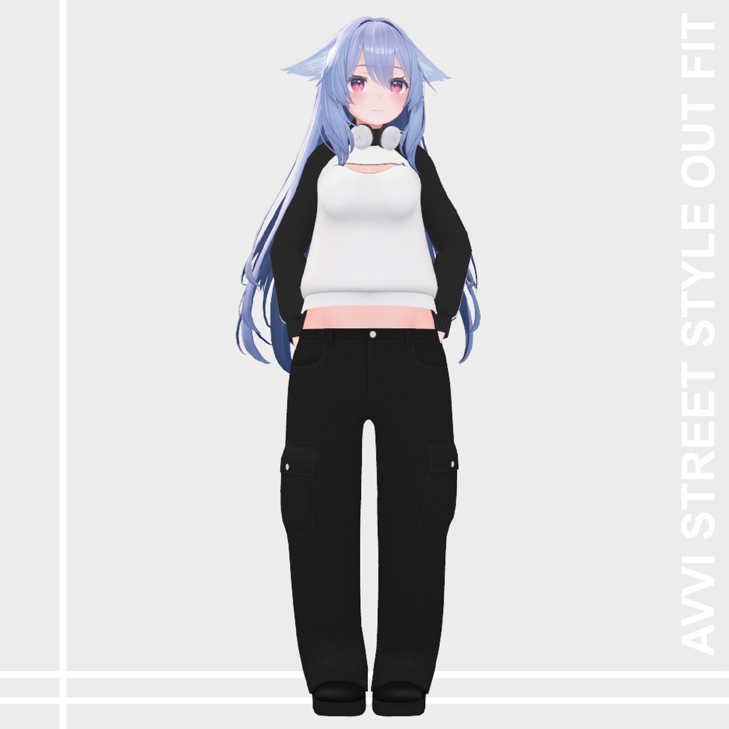 【桔梗用】AVVI ストリートスタイル ブラック