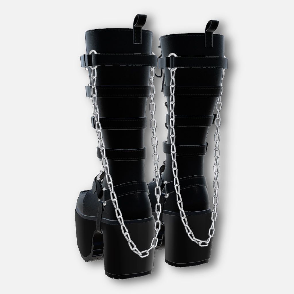 【15アバター対応】 AVVI ロングチェーンブーツ