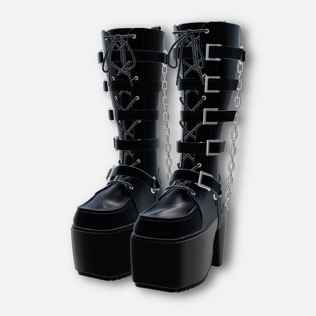 【15アバター対応】 AVVI ロングチェーンブーツ