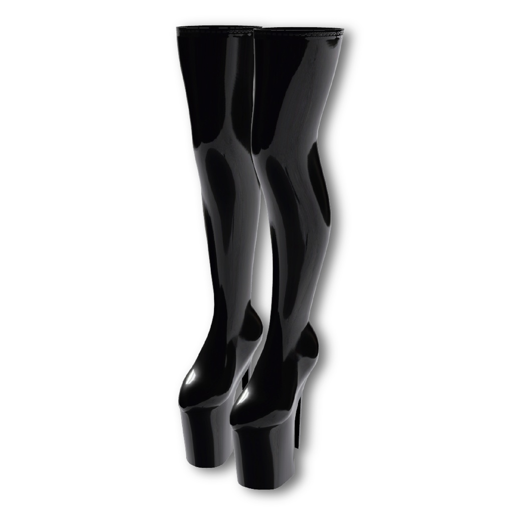 【8アバター対応】 AVVI ラバーニーハイブーツ