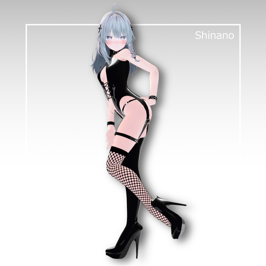 【5アバター対応】 AVVI ブラックラバーボンテージ