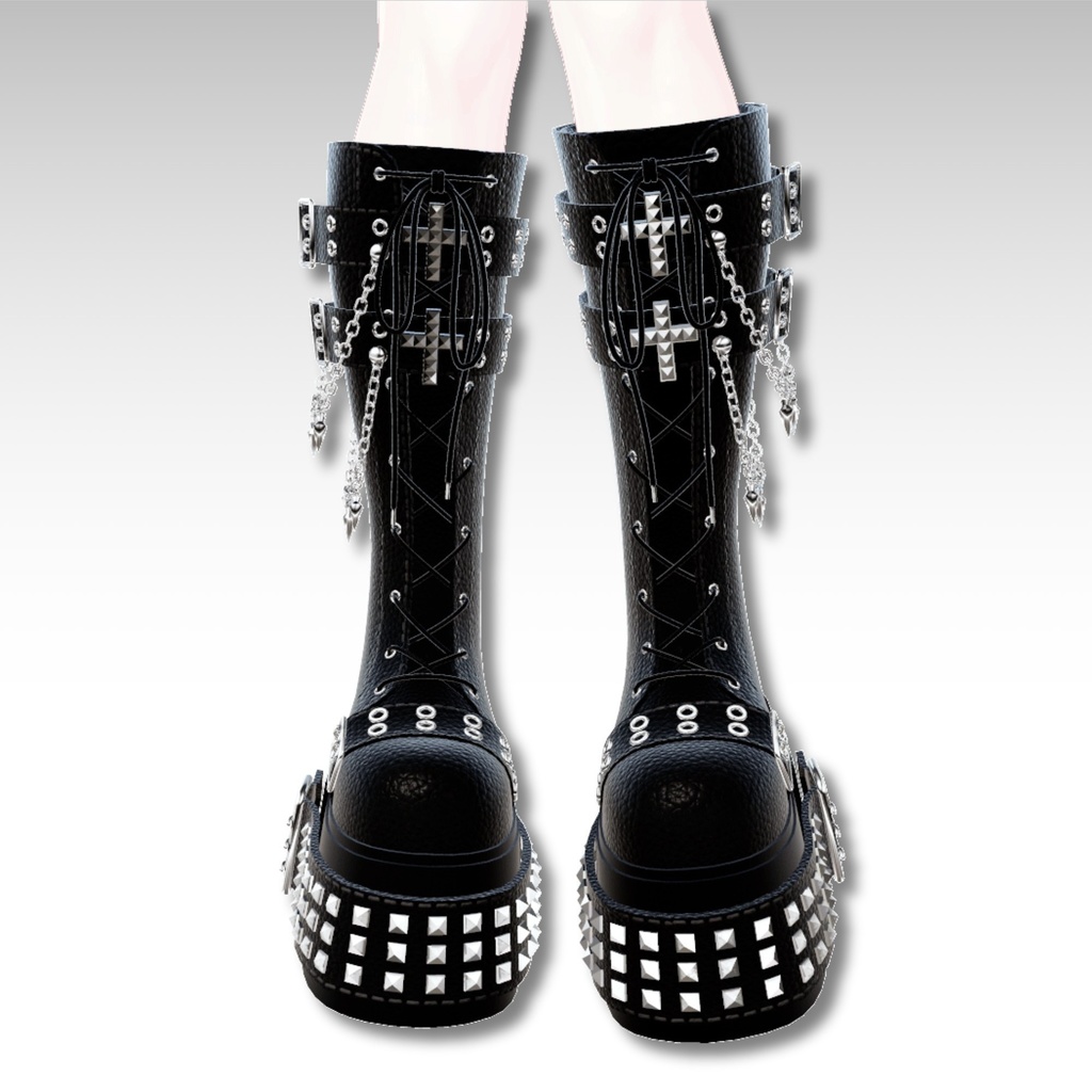 【12アバター対応】 AVVI クロスチェーンロングブーツ