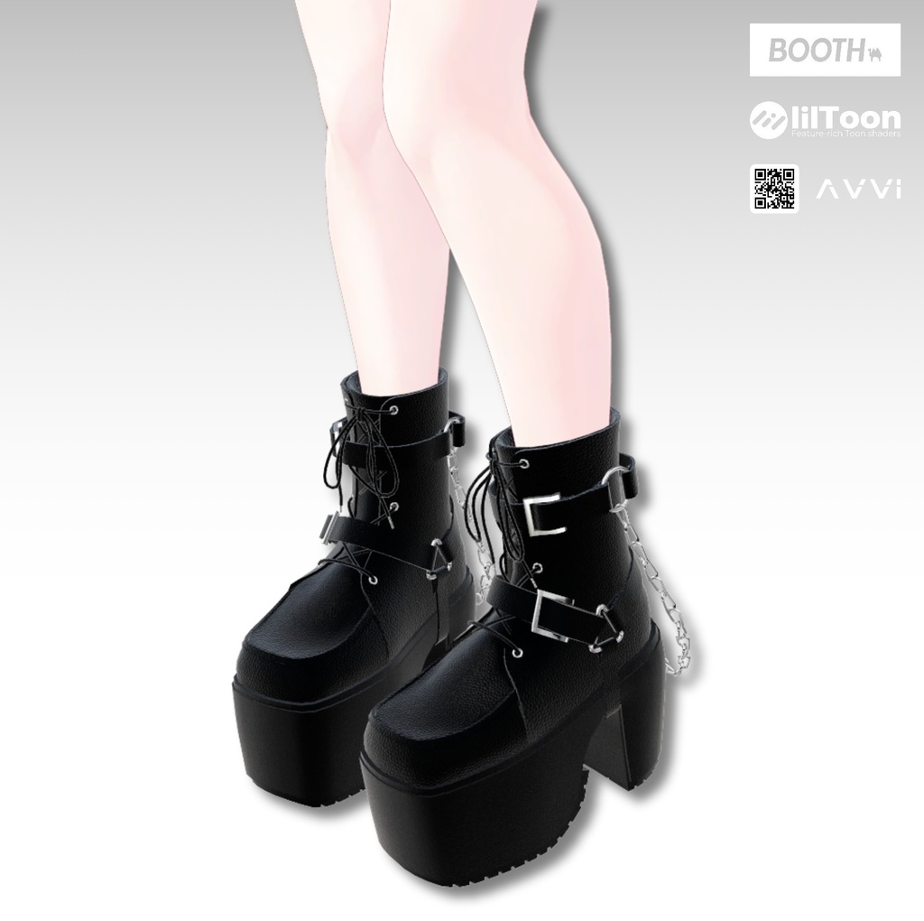【7アバター対応】 AVVI ショートチェーンブーツ