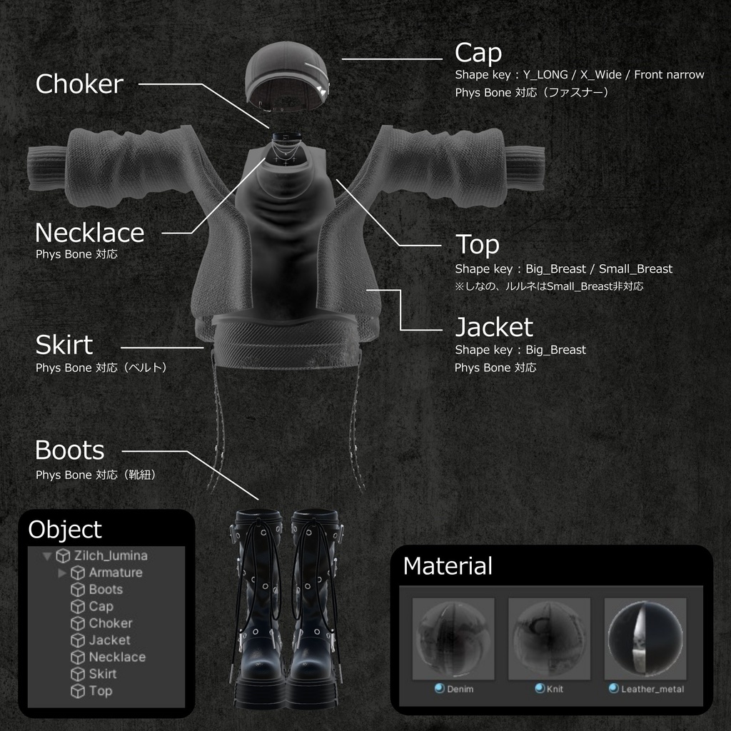 5アバター対応 AVVI 『-ZILCH ジルチ-』