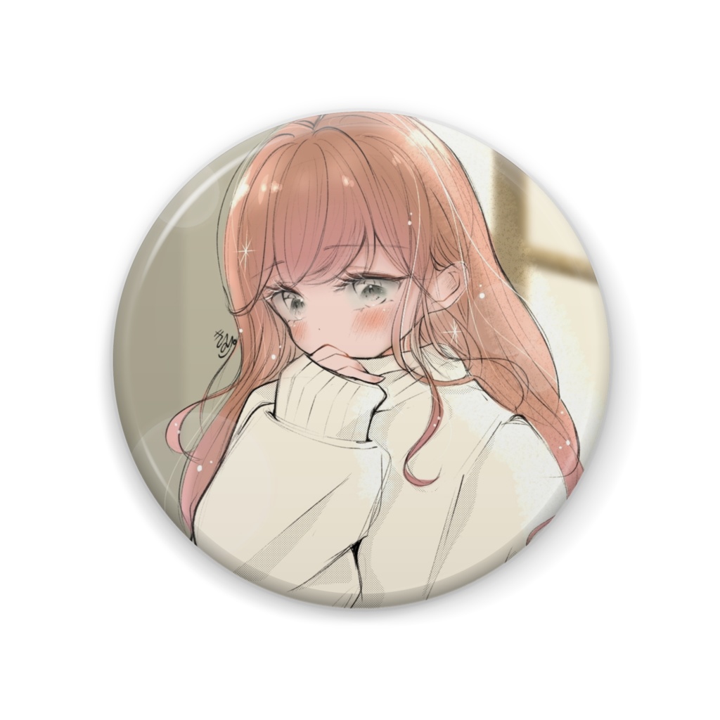 女の子缶バッジ