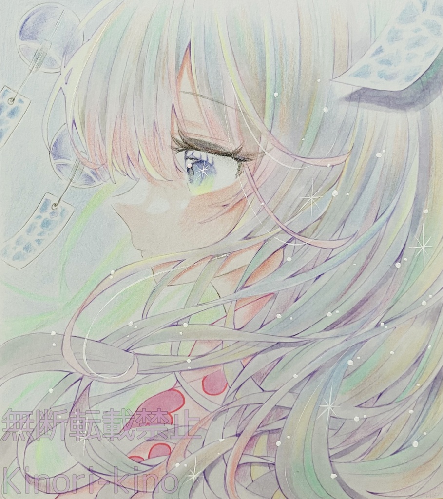 手描きイラスト原画　風鈴
