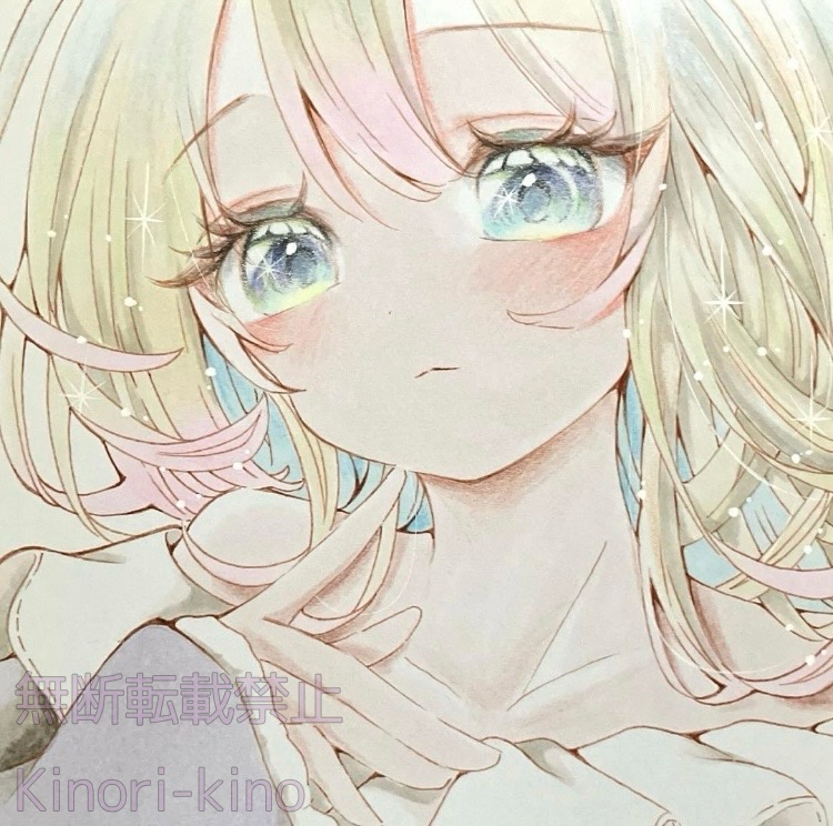 手描きイラスト原画　女の子