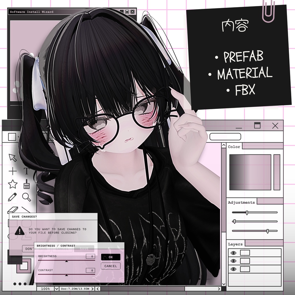 MEOW FRAME【VRChat想定眼鏡】