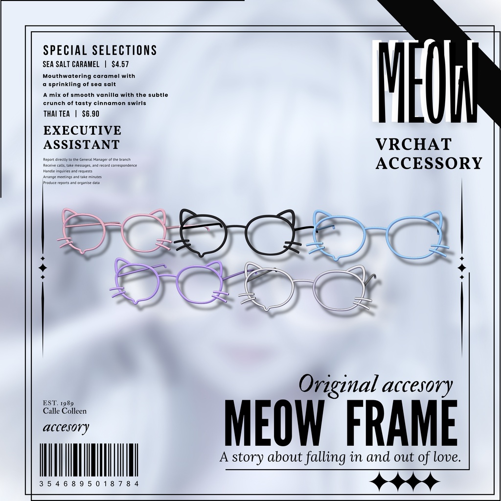 MEOW FRAME【VRChat想定眼鏡】