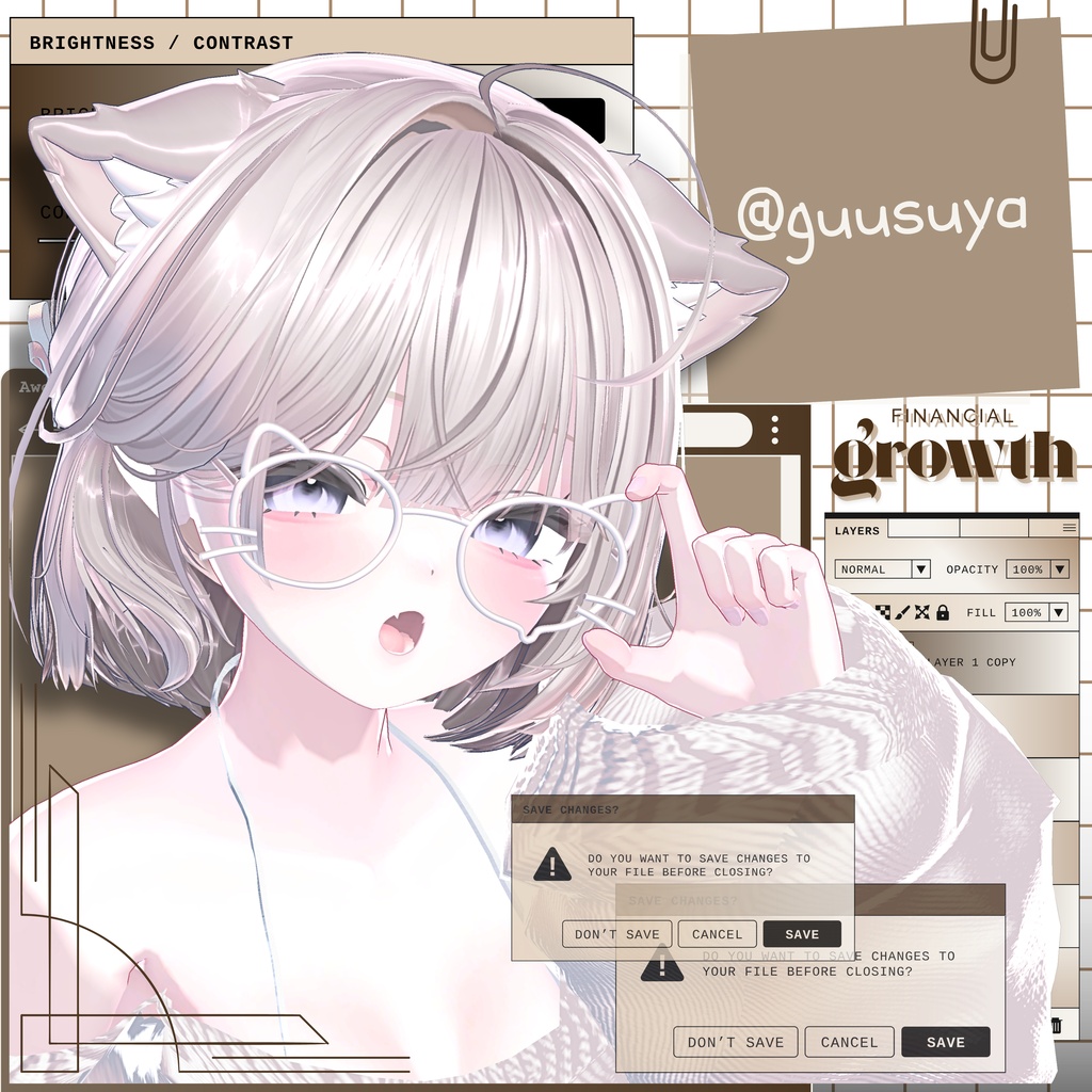 MEOW FRAME【VRChat想定眼鏡】